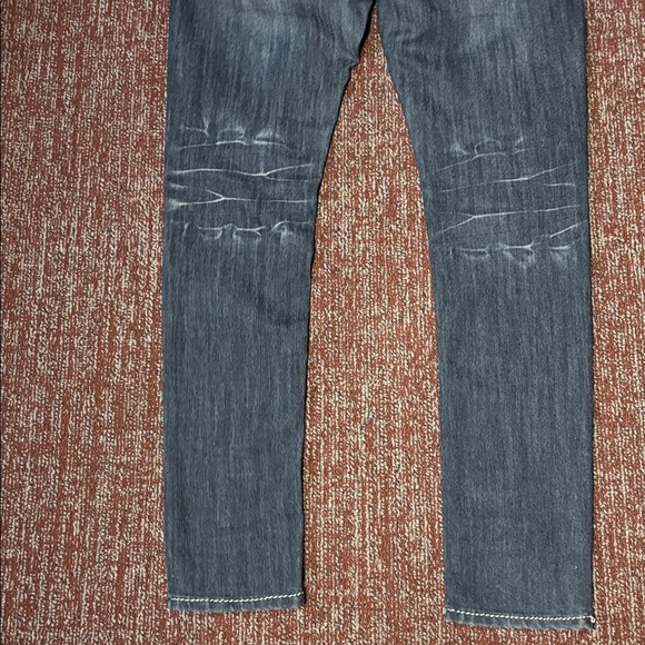 Dereon vintage dark wash jeans mid rise y2k style denim women’s 7/8 - Picture 7 of 15
